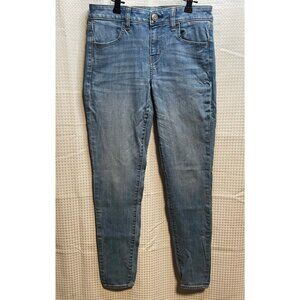 American Eagle jegging jeans womens 4 next level stretch mid rise 28 x 29 blue